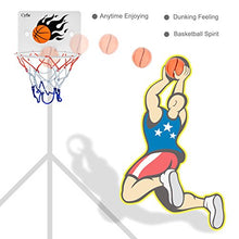 Load image into Gallery viewer, CYFIE Basketball Hoop Toy, Office Desktop Game Bathroom Toilet Slam Dunk Gadget with Pump and 2 Balls for Basketball Lovers Boys Girls Indoor Outdoor
