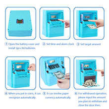 Load image into Gallery viewer, EOBTAIN ATM Piggy Bank for Real Money ATM Savings Bank for Adults Kids Personal ATM Machine Blue Mini ATM Toy Small ATM Saving Bank Electronic ATM Cash Coins Home ATM Safe
