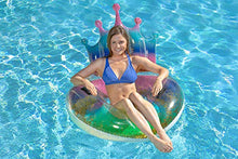 Load image into Gallery viewer, Poolmaster Swimming Pool Float Rainbow Glitter Tiara Tube, Multi
