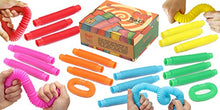 Load image into Gallery viewer, 24 Pack Pop Tubes,Pop Tubes Fidget Toy, XXL Size, Sensory Toys for Toddlers 1-3,Sensory Tubes and Big Fidget Tubes for Autistic Children, Fine Motor Skills &amp; Learning Birthday Return Gifts
