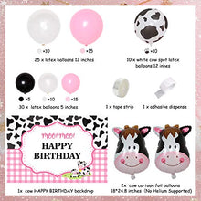 Load image into Gallery viewer, Cow Balloon Garland Kit Farm Animal Cow Theme Party Decoration for Girl Pink Cow 1st 2nd 3rd Birthday Party Supplies Pink Cow Print Decor Balloons
