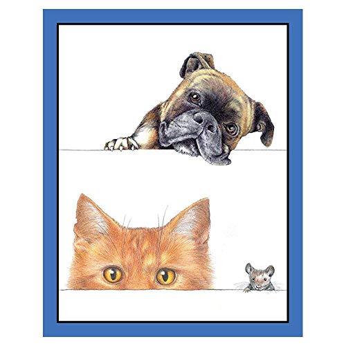 Caspari Dogs and Cats Bridge Tally Sheets, 60 Sheets Included