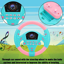 Load image into Gallery viewer, Qinlorgo Music Steering Wheel Tool - Baby Educational Copilot Steering Wheel Music Children Intelligent Toy(Pink Blue)
