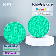 Load image into Gallery viewer, All-New Totti Pop Fidget Toy Satisfying Big Push it Bubble Fidget Sensory Toy Stress and Anxiety Relief Novelty Gift for Both Children and Adults | Round, Green
