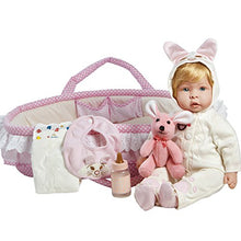 Load image into Gallery viewer, Paradise Galleries &quot;Molly &amp; Fluffy&quot; Soft Baby Doll. 17 inch weighted baby doll comes with 8 Accessories. Age 3+
