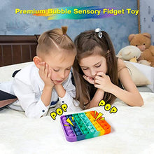 Load image into Gallery viewer, IREENUO Push and Pop Bubble Fidget Sensory Toy (Rainbow)
