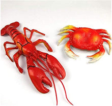 Load image into Gallery viewer, BUYT Food Props Artificial Lobster and Crab Model Fake Large Sea Life Creatures Collection for ome Party Decoration Display Kids Play Toy(4 Pack) Realistic Fake Food
