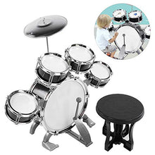 Load image into Gallery viewer, Zerodis Drum Kit Play Set, Musical Instrument Percussion Toy Children Drum Kit for Birthday Gift for 1-6 Years Old Kids(586-104 Black)
