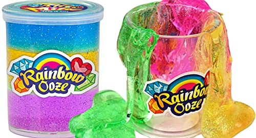JA-RU Rainbow Putty Slime Kit Neon Glitter Colors (72 Units) Unicorn Party Girls Game. Crystal Slime Fidget Toy Putty Squishy and Stretchy. Arts and Crafts for Girls Party Favor Toy Supplies. 4634-1A