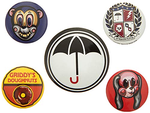 The Umbrella Academy Badges, Multicoloured, 10 x 12.5cm