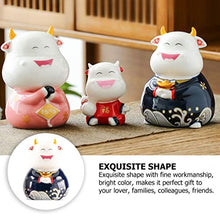 Load image into Gallery viewer, Garneck Chinese Coin Bank Animal Money Box Year of Ox Cow Doll Cattle Mascot Ornament for Christmas New Year Gift Home Decoration
