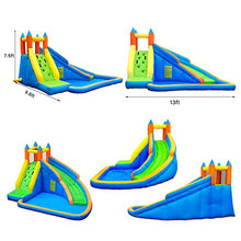 Load image into Gallery viewer, Doctor Dolphin Inflatable Bounce Slide Water Park Backyard Bouncy Slide House with Air Blower for Kids Outdoor
