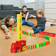 Load image into Gallery viewer, TsingBolo Domino Train Toys Set-160 Pcs,Automatic Laying Dominoes Train Toy for Kids,Creative Gift for Boys and Girls Age 3-8
