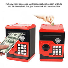 Load image into Gallery viewer, Setibre Piggy Bank, Electronic ATM Password Cash Coin Can Auto Scroll Paper Money Saving Box Toy Gift for Kids (Red)
