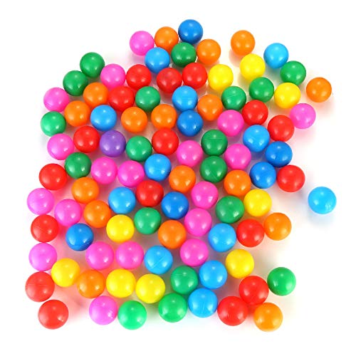 Yagosodee Plastic Pits Balls 100pcs, Plastic Ocean Ball for Baby Kid (4cm)