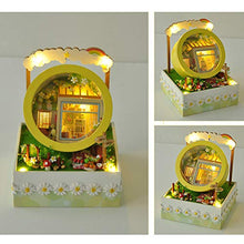 Load image into Gallery viewer, ZQWE Hand-Made 3D Assembled Puzzle for Adult Creative Garden Box Model Toy House Kit Hanging/Placement Craft Night Light Brithday (B Yellow can be Placed)
