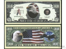 Load image into Gallery viewer, (25) American Eagle &quot;Pride&quot; Million Dollar Bill
