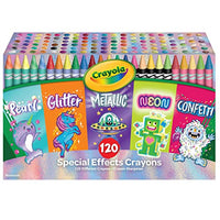 Crayola 120 Crayons in Specialty Colors, School Supplies, Kids Gifts, Ages 4, 5, 6, 7 [Amazon Exclusive]