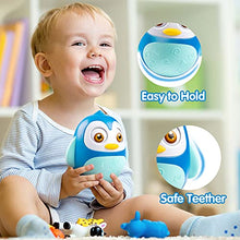 Load image into Gallery viewer, UNIH Roly Poly Baby Toys 6 to 12 Months, Tummy Time Wobbler Toys, Penguin Tumbler Wobbler Toys for Infant Boy Girl Gifts (Blue)
