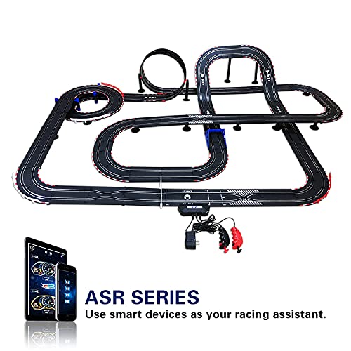 AGM MASTECH Slot car Set ASR-03 with More Two lience Slot Cars TR