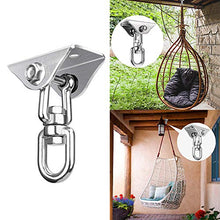 Load image into Gallery viewer, Acici Hammock Hanging Kit, 1000 lb Capacity Heavy Duty 360 Rotate Swing Ultra Durable Hooks for Swing, Chair, Yoga, Multiple Indoor Outdoor Gym
