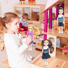 Load image into Gallery viewer, ONEST 10 Sets 5 Inch Dolls Mini Dolls Include 5 Pieces Boy Dolls, 5 Pieces Girl Dolls, 10 Sets Handmade Doll Clothes, 10 Pairs of Doll Shoes
