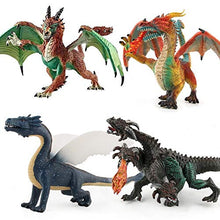 Load image into Gallery viewer, Realistic Dragon Model Plastic Flying Dragon Figurines Gifts for Collection. Realistic Hand Painted Toy Figurine for Ages 3 and Up (Sea Dragon)
