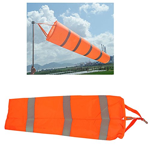 Vbestlife Airport Windsock,Wind Cone 80cm Long Outside Wind Sock Windsock Outdoor Wind Sock Bag with Reflective Belt