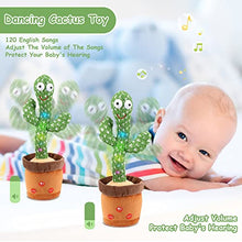 Load image into Gallery viewer, LUKETURE Dancing Cactus, Talking Cactus Toy, Dancing Cactus Toy That Repeats What You Say, Smart Cactus Baby Toy with LED Light (Including Christmas hat and scraf Accessories)
