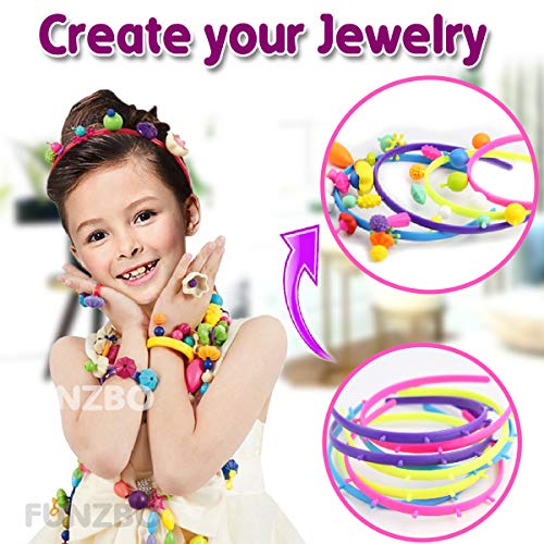 FunzBo Snap Pop Beads for Girls Toys - Kids Jewelry Making Kit Pop-Bea –  ToysCentral - Europe