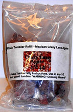 Load image into Gallery viewer, Rock Tumbler Gem Refill Kit Mexican Crazy Lace Agate Rough 8oz
