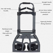 Load image into Gallery viewer, Zxb-shop-shopping carts Stainless Steel Trolley Portable Folding Truck Home Load Truck
