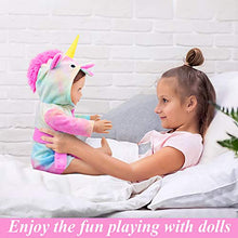 Load image into Gallery viewer, Ecore Fun 18 inch Girl Doll Clothes and Doll Sleeping Bag Set -Unicorn-Nightgown with Matching Sleepover Masks &amp; Pillow -Dolls Accessories for Kids-Best Gifts
