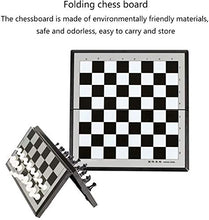 Load image into Gallery viewer, Chess Portable Set Plastic Magnetic Travel Set with Board That Becomes A Storage Compartment, Great Travel Toy Set with Folding Board LQHZWYC (Color : A, Size : 25cm)

