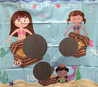 TentandTable Replacement Game Panel | Mermaid Treasure | Arcade Style Ball Toss Panel with Net | Use with Ultralite Air Frame Game Frame | for Backyards, Carnivals, Schools, Birthday Parties