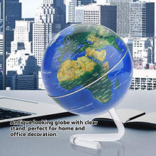 Load image into Gallery viewer, Rotating World Globe, 4.1x4.1x5.9inch Plastic Antique Rotating Earth Globe Hemisphere, for Study Home Classroom Office(English Blue)
