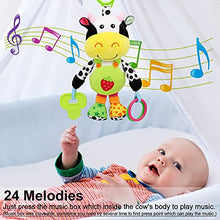 Load image into Gallery viewer, MARUMINE Baby Car Seat Toys with 24 Music and Teether (Cow)
