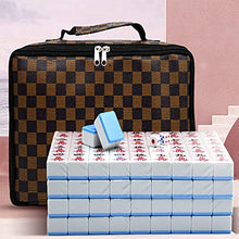 Load image into Gallery viewer, BAWAQAF Mahjong Set Mahjong Set American Mahjong Set Chinese Mahjong Sets 2021 American Mahjong Sets Portable Travel Mahjong Various Specifications Blue Cloth Bag
