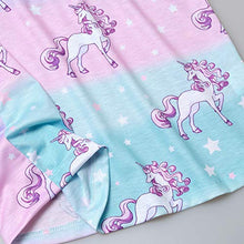 Load image into Gallery viewer, Star Unicorn Nightgowns Matching Girls&amp;Dolls Flutter Sleeve Pajamas Pjs,Size 10 11
