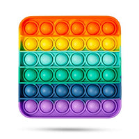 IREENUO Push and Pop Bubble Fidget Sensory Toy (Rainbow)