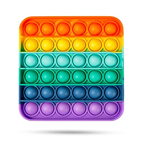 IREENUO Push and Pop Bubble Fidget Sensory Toy (Rainbow)