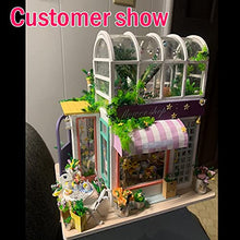 Load image into Gallery viewer, WYD DIY 2-Layer Gardening House Model Rooftop Sunshine Botanical Garden Flower House DIY Wooden Green House Flower Shop Doll House Kit Craft Gift Toys
