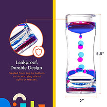 Load image into Gallery viewer, Special Supplies Liquid Motion Bubbler Toy (1-Pack) Colorful Hourglass Timer with Droplet Movement, Bedroom, Kitchen, Bathroom Sensory Play, Cool Home or Desk Decor (Purple)

