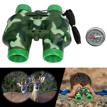 Load image into Gallery viewer, Binocular Toy Outdoor Plastic Children Compact Binocular Kid Telescope Toy for Boys Girls(Green)
