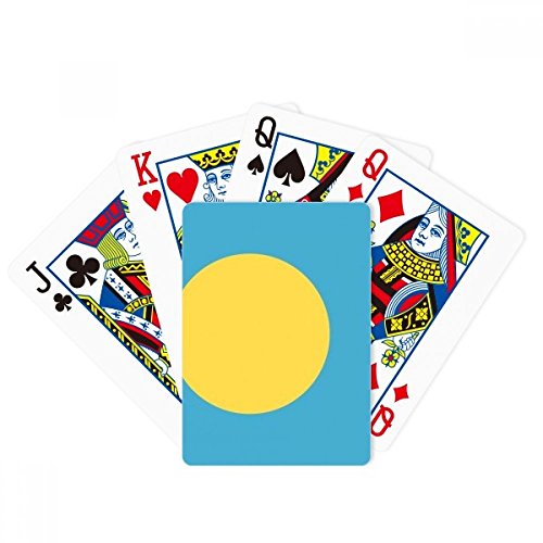 DIYthinker Palau National Flag Oceania Country Symbol Poker Playing Magic Card Fun Board Game