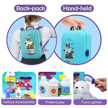 Load image into Gallery viewer, Pet Care Play Set Dog Grooming Kit with Backpack Doctor Set Vet Kit Educational Toy-Pretend Play for Toddlers Kids Children (16 pcs)

