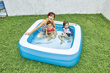 Load image into Gallery viewer, 4.75ft. Inflatable Blue and White 2-Ring Swimming Pool
