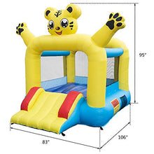 Load image into Gallery viewer, SSLine Indoor Outdoor Inflatable Bounce House with Slide Kids Jumping Castle Air Bouncer Jump Slide Playhouse for Children Birthday Party Fun (with Air Blower)
