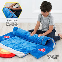 Load image into Gallery viewer, Bixbee Kids Sleeping Bag, Soft Sleepy Sack for Kids &amp; Toddlers | Easy Roll Up Design for School, Daycare + Naptime, 60 x 22 Inches | Cozy Slumber Bag with Lining | Rocket Sleeping Bag for Boys + Girls
