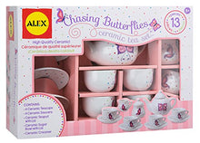 Load image into Gallery viewer, Alex Chasing Butterflies Ceramic Kids Tea Set, 13 Piece
